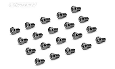 Linsenkopfschrauben M3x8mm 12.9 Black Nickel Coating (20)