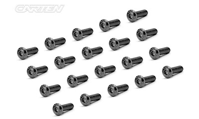 Linsenkopfschrauben M3x10mm 12.9 Black Nickel Coating (20)