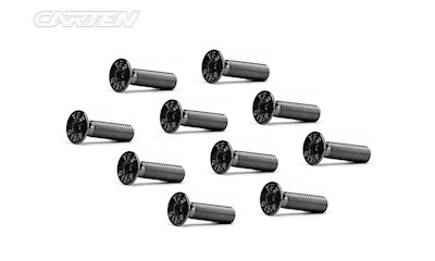 Senkkopfschrauben M4x16mm 12.9 Black Nickel Coating (10)