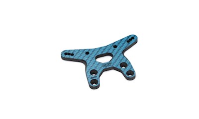 RC10B7 -2mm Carbon Fibre Front Shock Tower - Blue