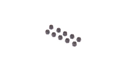 SPEED PACK - M4 Alloy Nyloc Nuts - Black - pk10