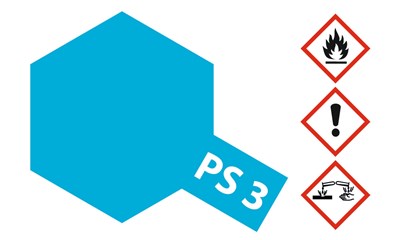 Sprühfarbe Polycarbonat (Lexan) PS-3 Hellblau