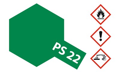 Sprühfarbe Polycarbonat (Lexan) PS-22 Britisch Racing