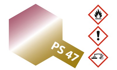 Sprühfarbe Polycarbonat (Lexan) PS-47 Rosarot/Gold Iridescent