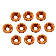 Senkscheibe M3 - Orange (10 Stück) (Aluminium)