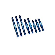 RC10 Classic Fin Ti Turnbuckle Set - Blue - 7pcs