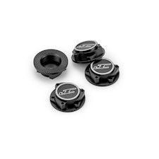 17mm Punisher Clutch Wheel Nut, 4pc - Black
