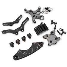 Umbauset Aluminum Lenkung Tamiya M07 - Schwarz