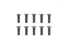 3x10mm Steel  CS Hex Head Screws (10)